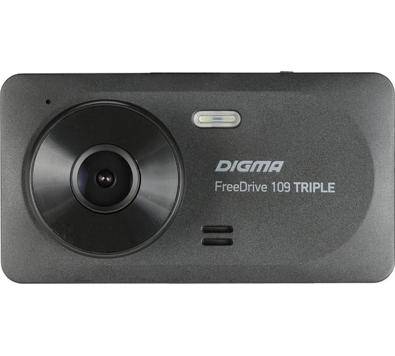 Видеорегистратор DIGMA FreeDrive 109 TRIPLE, 2-х канальный, 1920x1080 Full HD dpi, MicroSD, 32 ГБ, Черный детальное изображение - 1