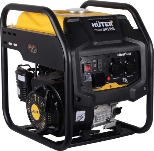 Генератор бензиновый HUTER DN5500i 64/10/29, 4.4 кВт, Черный детальное изображение - 8