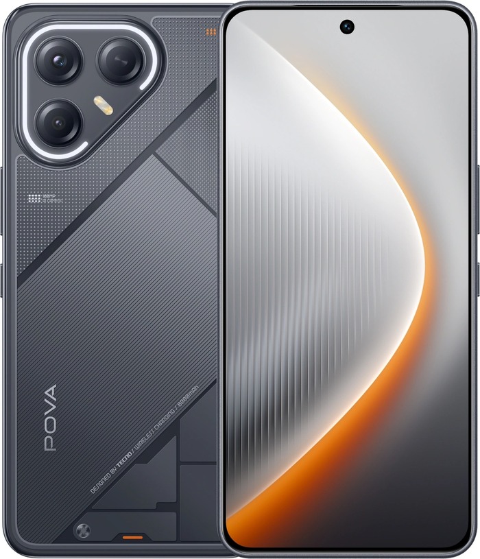 Смартфон Tecno POVA 7 Ultra 5G 8/256 Гб, Черный, Dual nano SIM №1
