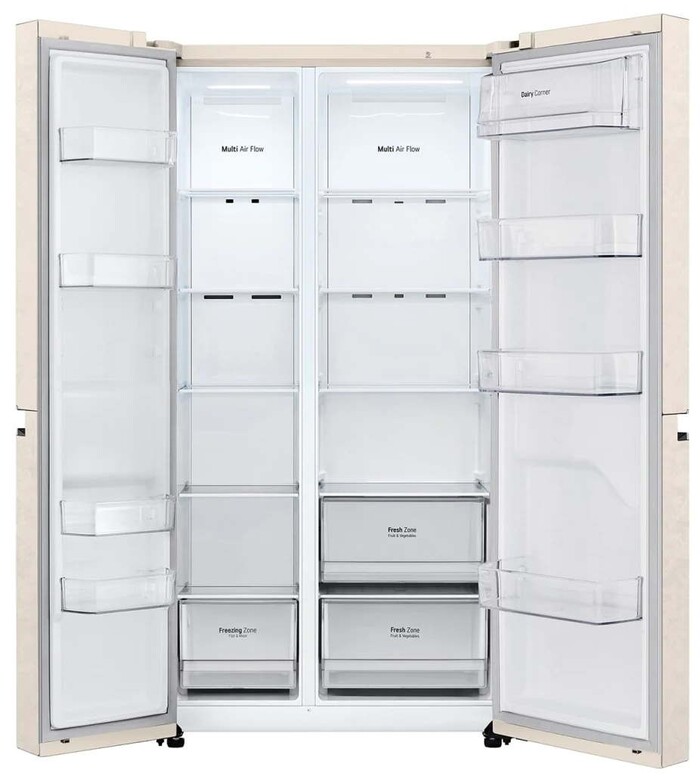 Холодильник LG GC-B257JEYV, Бежевый №4