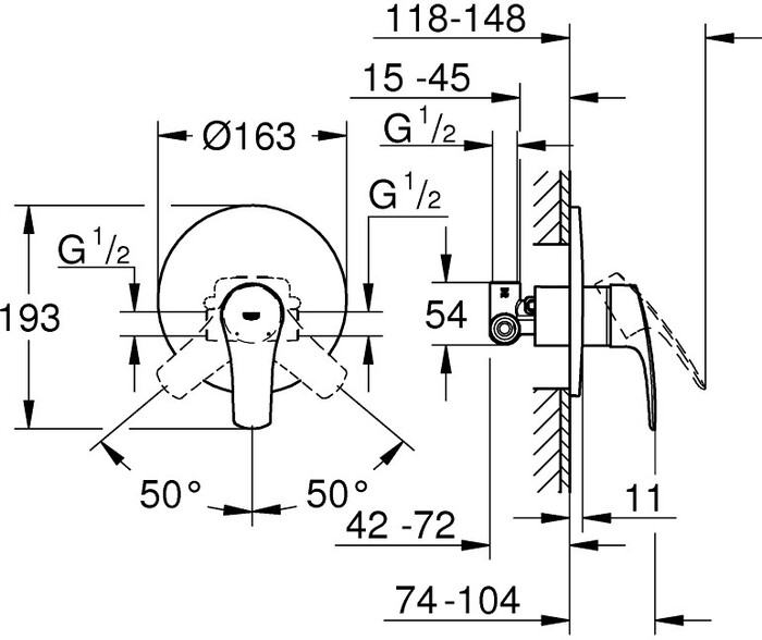 Смеситель Grohe Eurosmart 33556003 №5