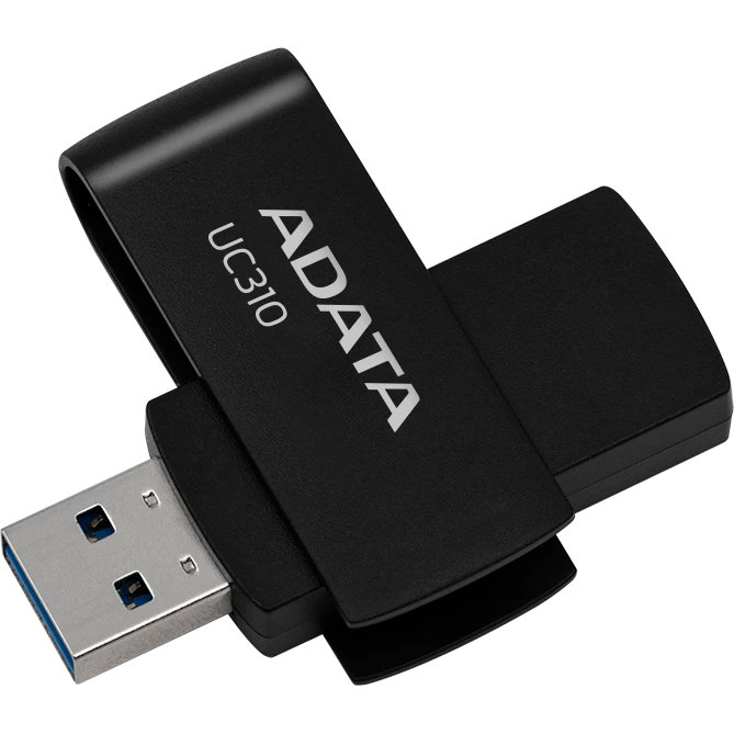 USB Flash накопитель ADATA UC310 64 ГБ, черный детальное изображение - 2
