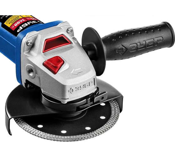 Угловая шлифмашина ЗУБР УШМ-П125-1400 ПСТ, 125 мм, 11000 об/мин, 1400 Вт детальное изображение - 5