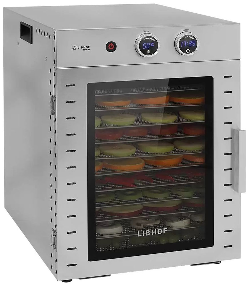Дегидратор Libhof FDW-12, 1000 Вт, Серебристый детальное изображение - 1