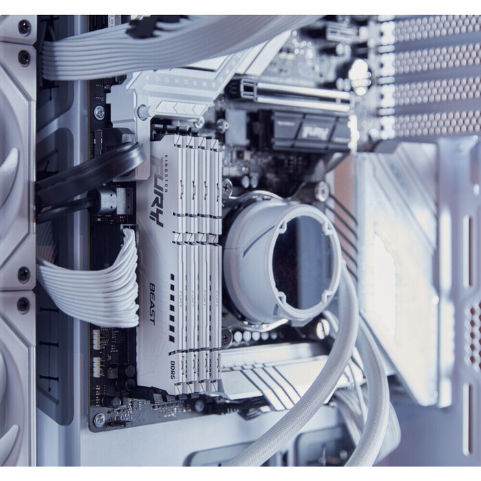 Оперативная память Kingston Fury Beast White DDR5 5600MHz, KF556C36BWEK2-64, 2x32 Гб KIT, 64 Гб №3