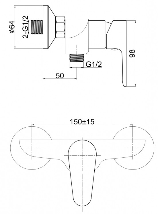 Смеситель Cersanit Cersania A63032 детальное изображение - 8
