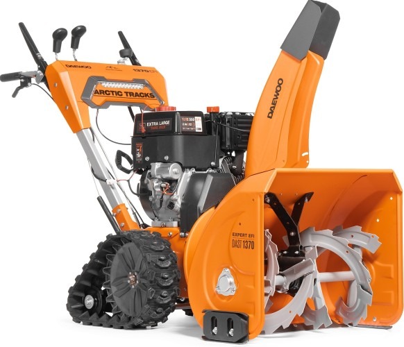 Снегоуборщик гусеничный бензиновый Daewoo DAST 1370 EFI с инжекторным двигателем, 13 л.с., 9560 Вт, Оранжевый/Серый детальное изображение - 3