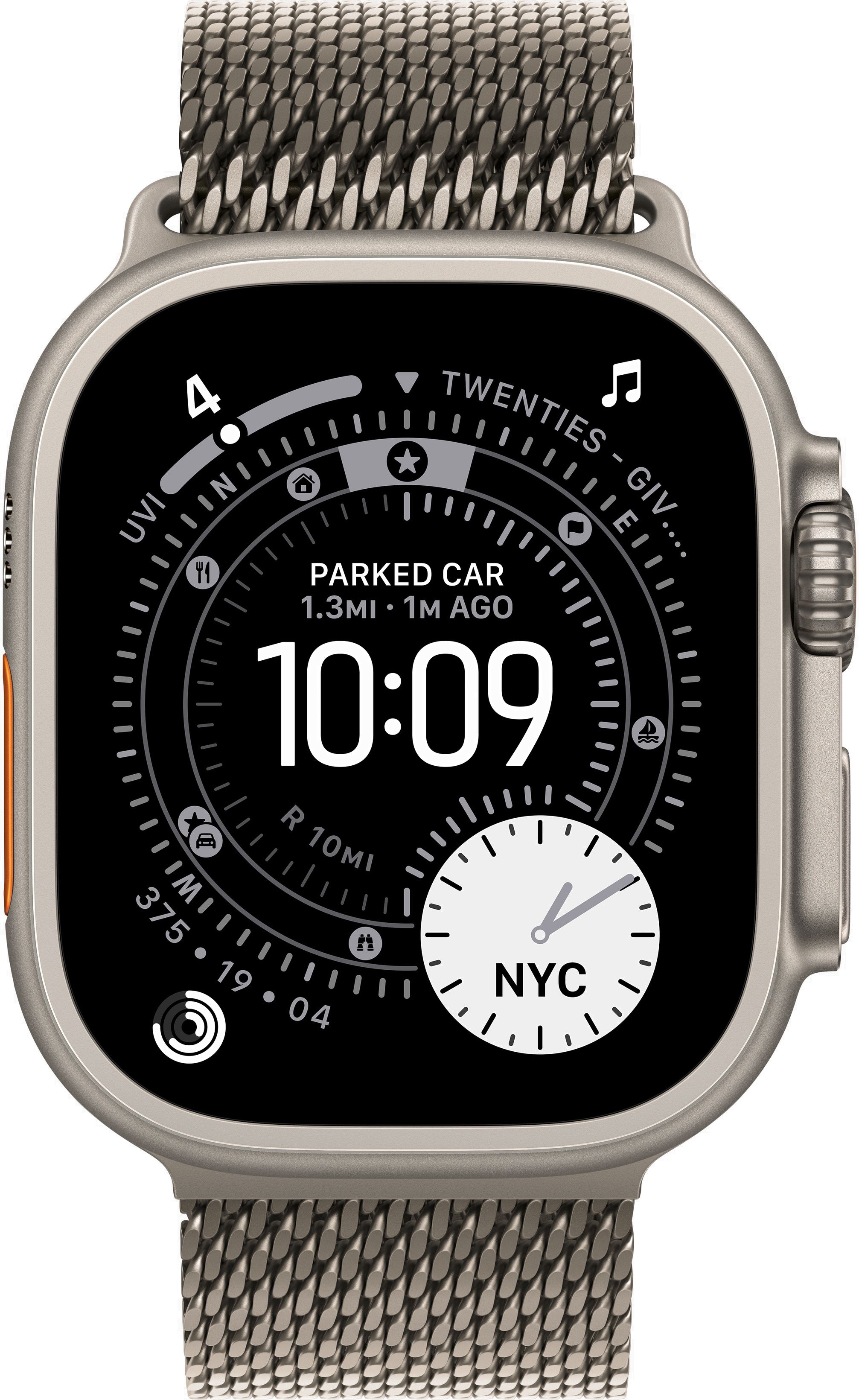 Умные часы Apple Watch Ultra 3 49 мм, Natural Titanium Case with Light Blue Alpine Loop, Светло-голубой (M) детальное изображение - 2