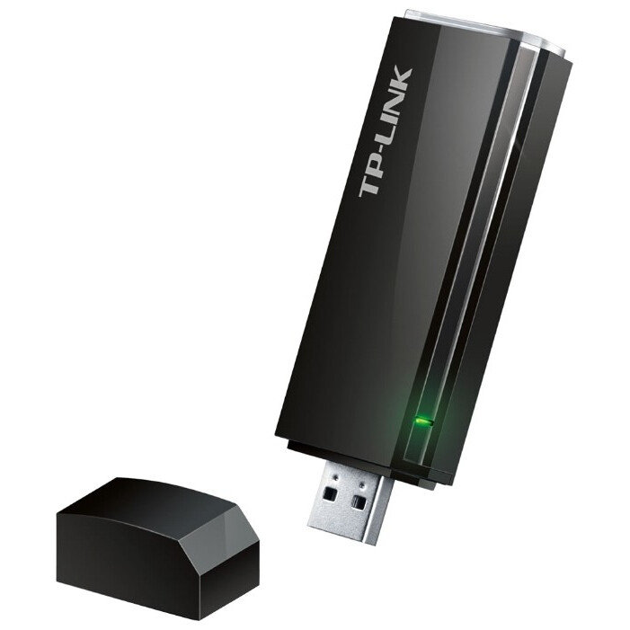 Wi-Fi адаптер TP-Link Archer T4U, Wi-Fi 5, Черный детальное изображение - 1