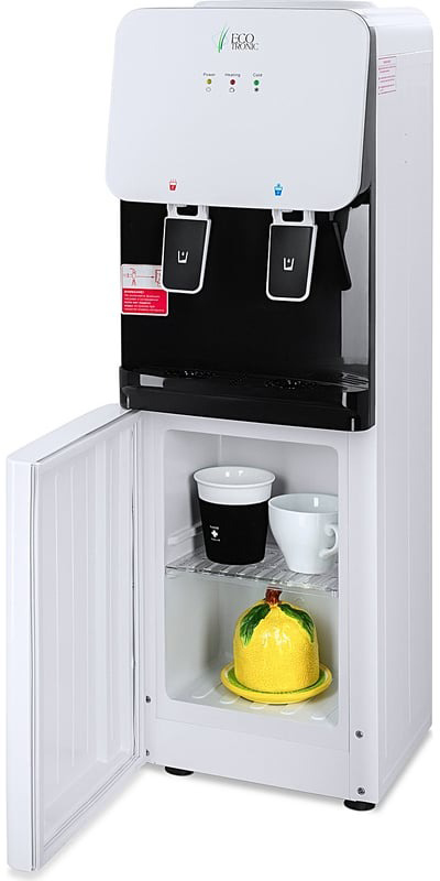 Кулер для воды со шкафчиком Ecotronic J1-LCE XS (ETK11660), Белый/Черный детальное изображение - 2