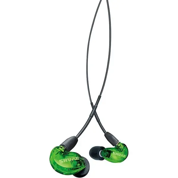 Проводные наушники Shure SE215, Зеленый детальное изображение - 2