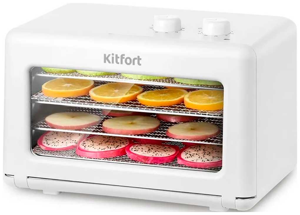 Сушилка для овощей Kitfort КТ-1993, 400 Вт, Белый детальное изображение - 1