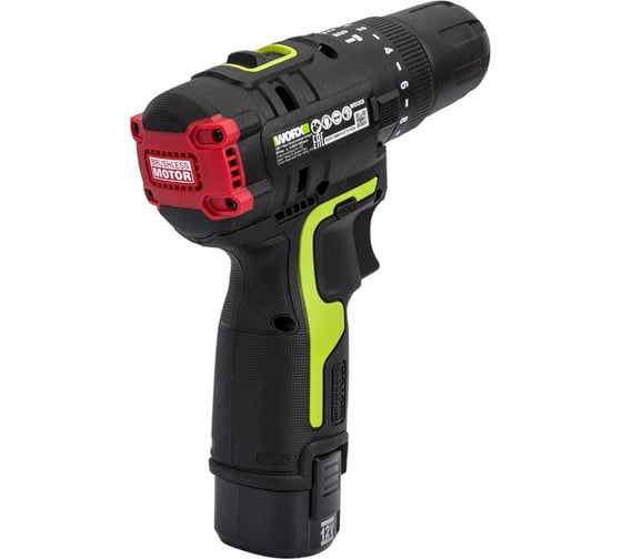 Дрель-шуруповерт WORX Professional аккумуляторный ударный бесщеточный, ЗУ, в кейсе WU131X, 12 В, 40 Нм, 2 А·ч детальное изображение - 4