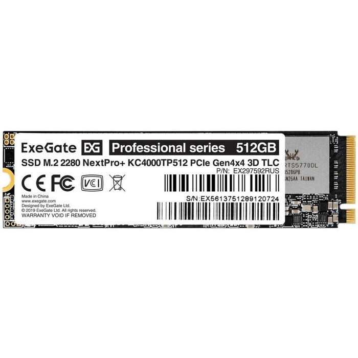 Накопитель SSD ExeGate NextPro+ KC4000TP512, 512 Гб №1