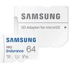 Карта памяти Samsung PRO Endurance MicroSD + SD адаптер (MB-MJ64KA), 64 Гб вариант - 1