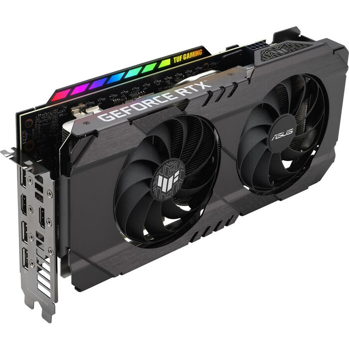 Видеокарта ASUS NVIDIA GeForce RTX 3050, TUF-RTX3050-O8G-GAMING, 8 ГБ, Черный №1