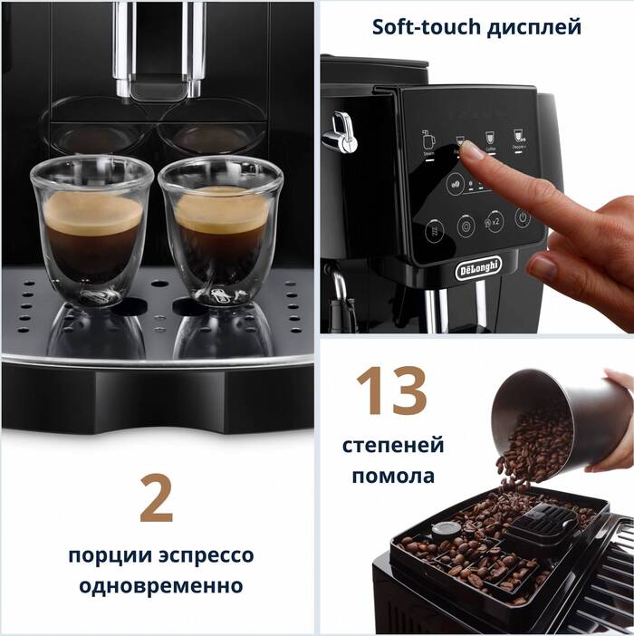 Кофемашина Delonghi Magnifica Start ECAM220.21.B, Черный №2