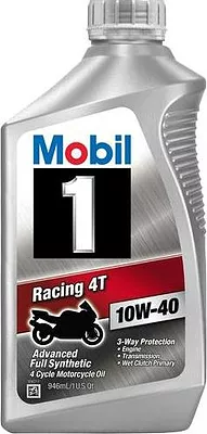 Моторное масло Mobil Racing 4T 10W-40, 0.94 л детальное изображение - 1