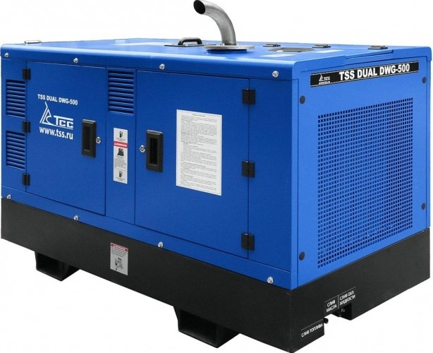 Сварочный генератор ТСС DUAL DWG-500 039736, 22 кВт, Синий детальное изображение - 2