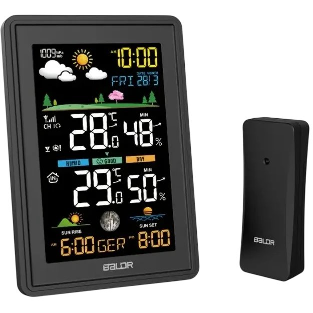 Метеостанция BALDR B0360WST2H2PR-V3, Черный детальное изображение - 2