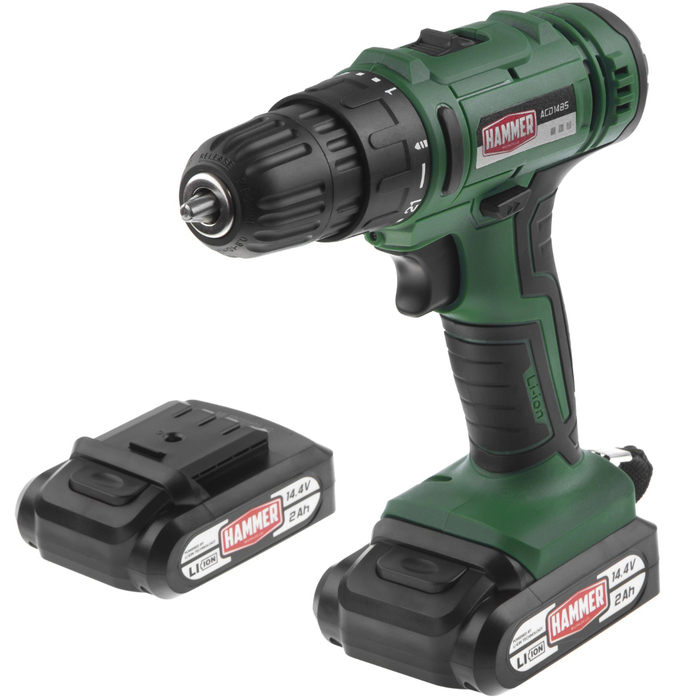 Аккумуляторная дрель-шуруповерт Hammer ACD14BS 680328, 14 В, 38 Нм, 2,2 А·ч  №1