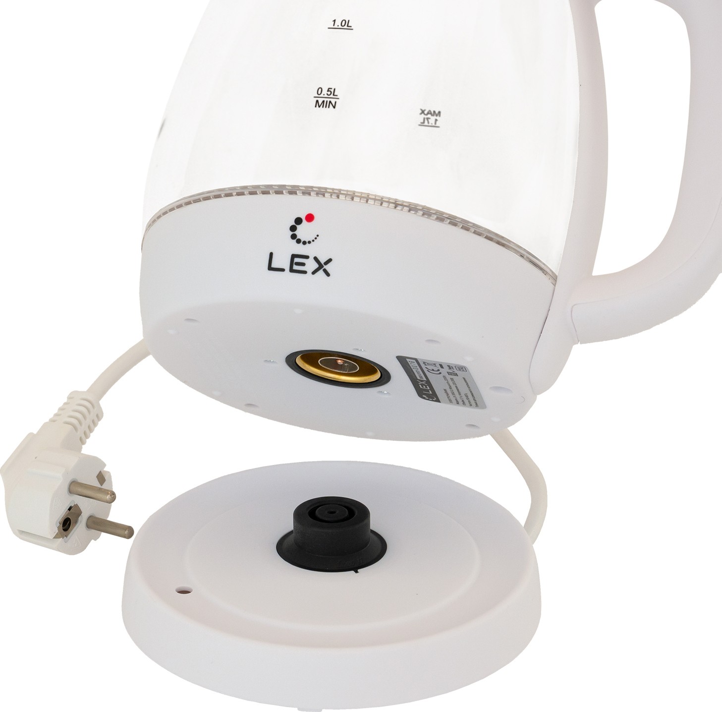 Электрочайник Lex LX-3002-3, Белый детальное изображение - 6