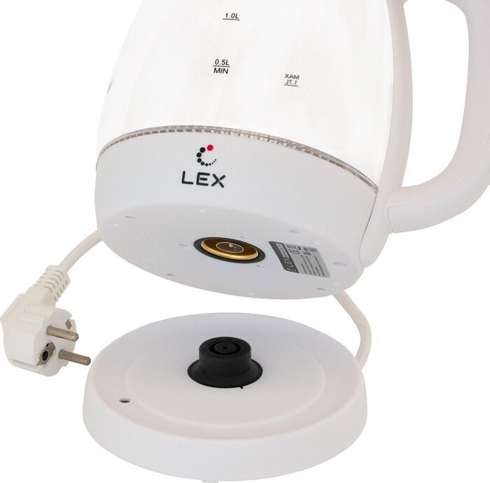 Электрочайник Lex LX-3002-3, Белый №6