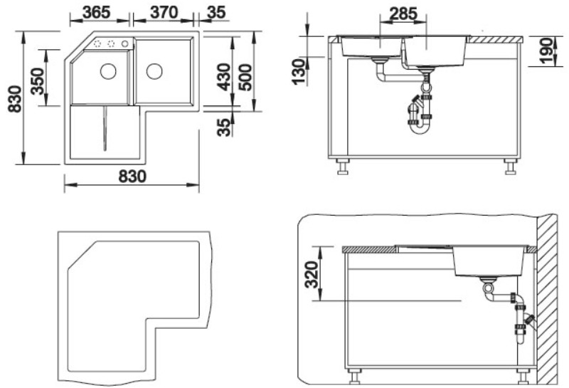 Кухонная мойка Blanco Metra 9E 515573  детальное изображение - 12
