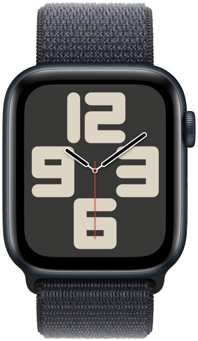 Умные часы Apple Watch Series SE 2024 44 мм, Midnight Aluminium Case, Ink Sport Loop детальное изображение - 2