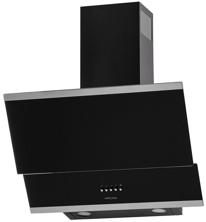 Вытяжка Krona IRIDA 600 black push button, Черный №2