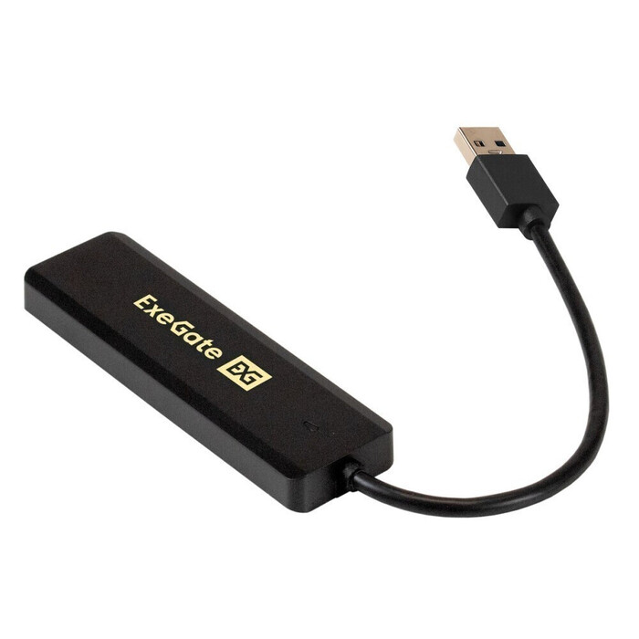 USB-концентратор ExeGate DUB-4P/1, Черный №1