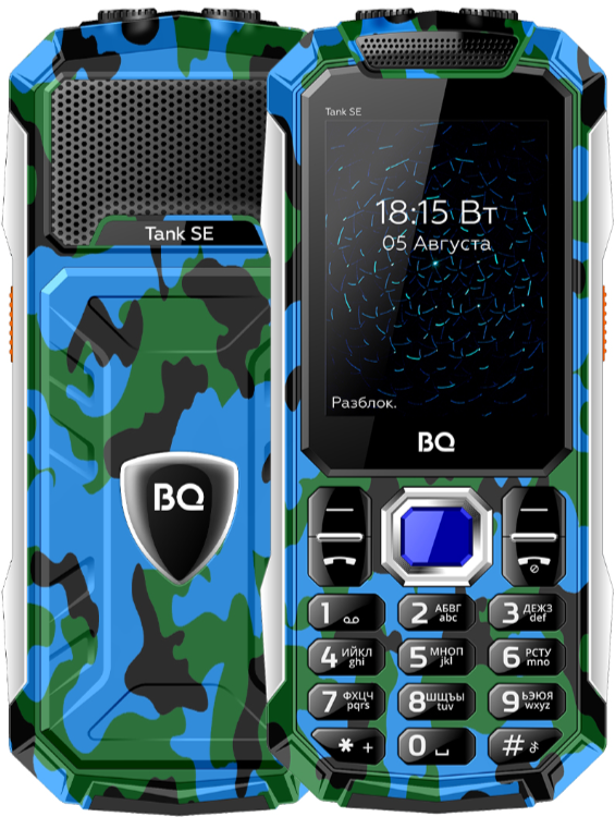 Мобильный телефон BQ 2432 Tank SE, 32 Мб, Зеленый, Dual mini-SIM детальное изображение - 2