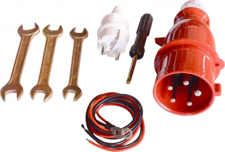 Генератор дизельный с воздушным охлаждением ТСС SDG 6000EH3A 077016, открытый, 6 кВт, Синий детальное изображение - 4