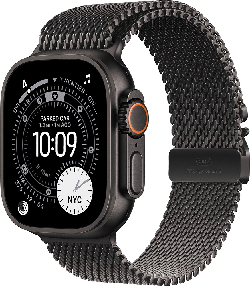 Умные часы Apple Watch Ultra 3 49 мм, Black Titanium Case with Black Ocean Band, Черный детальное изображение - 2