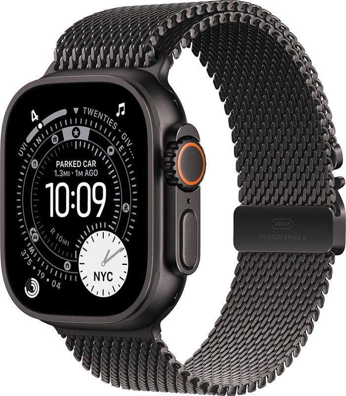 Умные часы Apple Watch Ultra 3 49 мм, Black Titanium Case with Black Ocean Band, Черный №2
