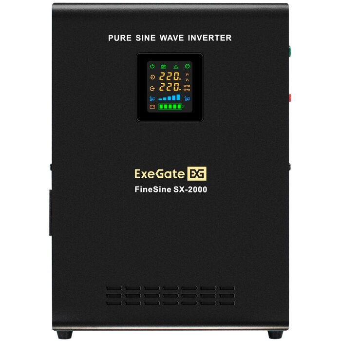 ИБП ExeGate FineSine SX-2000.LCD.AVR.2SH + 2x HRL 12-45 (45Ач) + батарея №2