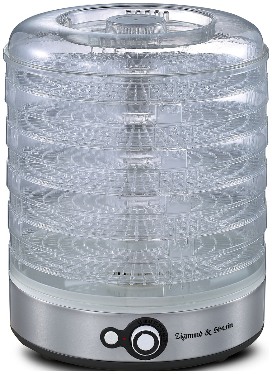Сушилка для овощей Zigmund & Shtain ZFD-406, 500 Вт, Серебристый детальное изображение - 1