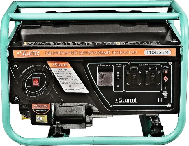 Генератор бензиновый Sturm PG8735N, 3 кВт, Зеленый детальное изображение - 11