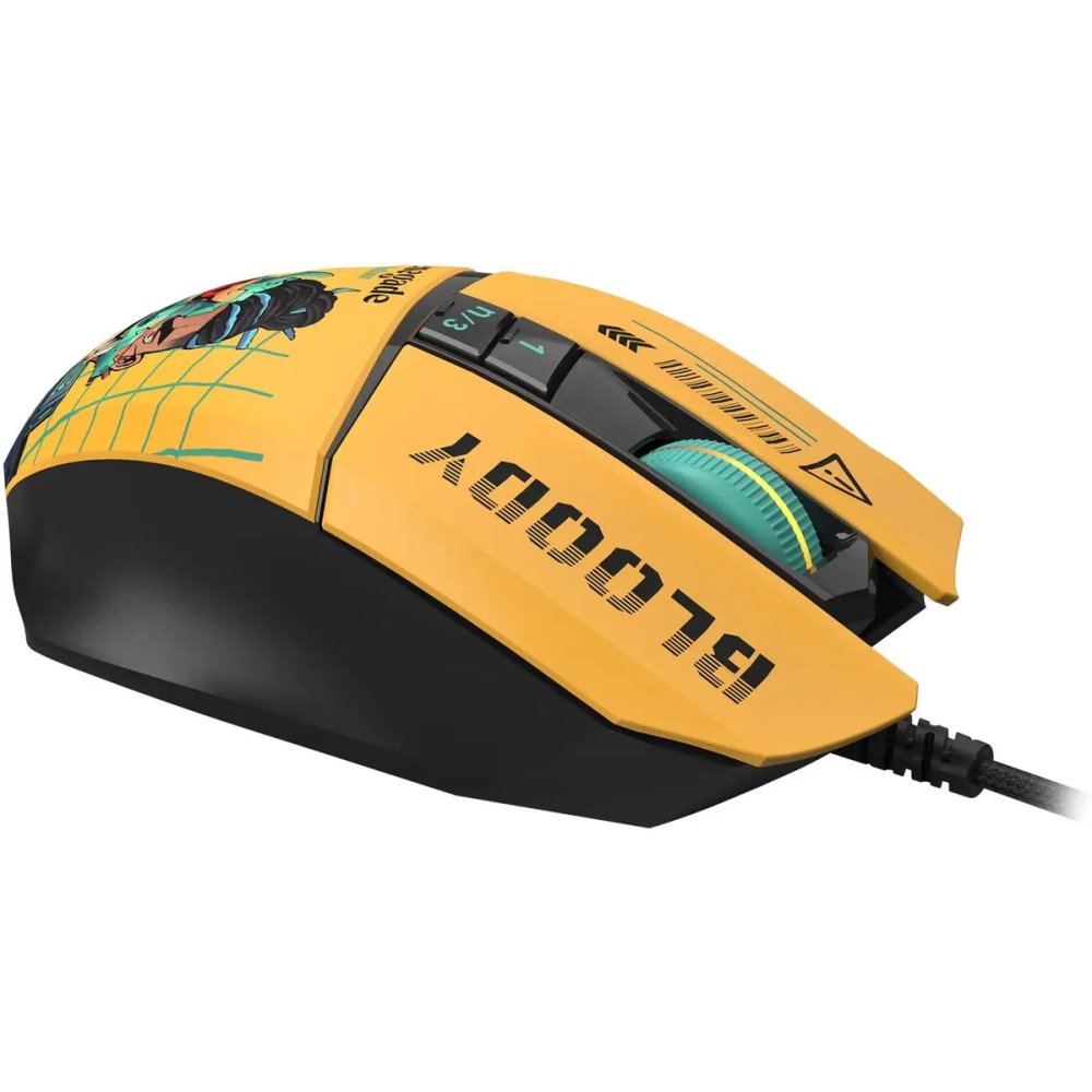 Мышь Bloody W63 Max Renegade , Жёлтый, рисунок детальное изображение - 5