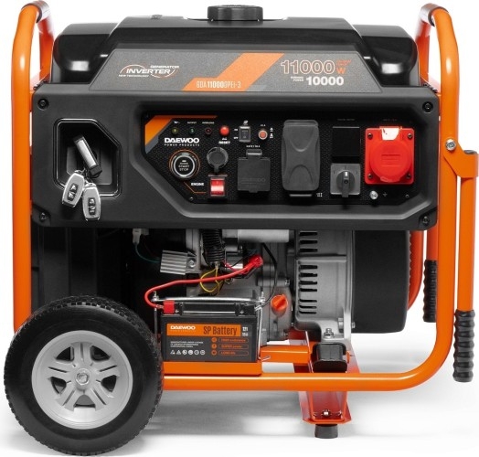 Генератор бензиновый DAEWOO GDA 11000DPEi-3 DUAL POWER, 10 кВт, Оранжевый детальное изображение - 6