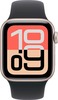 Умные часы Apple Watch SE 3 40 мм, GPS, Starlight Aluminium Case with Black Sport Band, Сияющая звезда/Черный вариант - 2