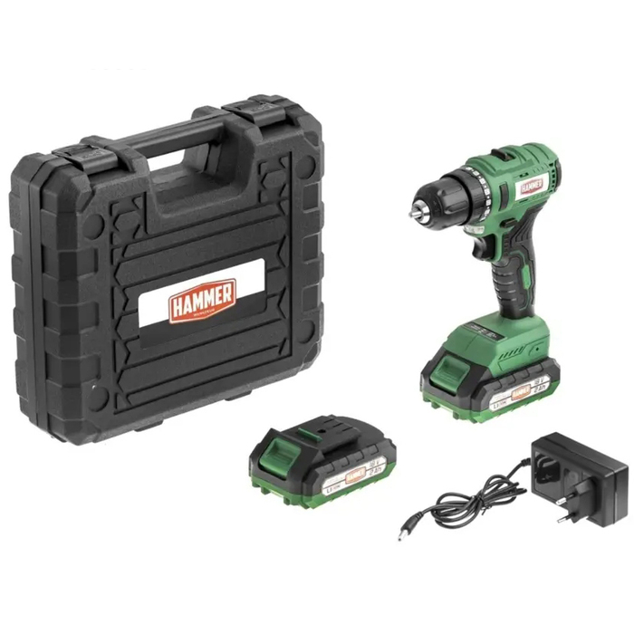 Аккумуляторная дрель-шуруповерт Hammer ACD18BLC 827376, 18 В, 45 Нм, 2 А·ч  №2