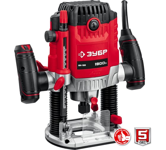Фрезер ЗУБР ФМ, 1900 Вт, Красный детальное изображение - 8