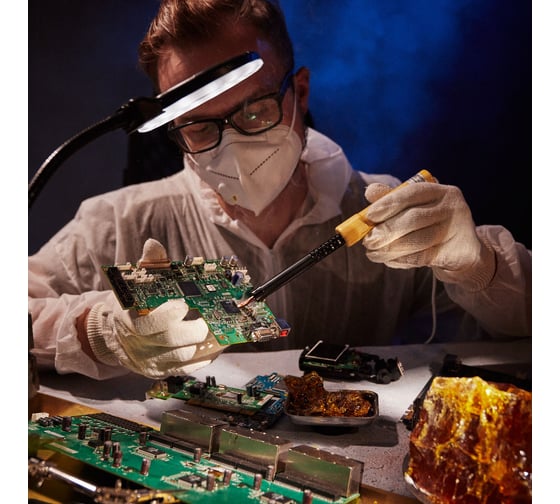 Паяльник REXANT ПД 220В  деревянная ручка ЭПСН 12-0240, 40 Вт детальное изображение - 5