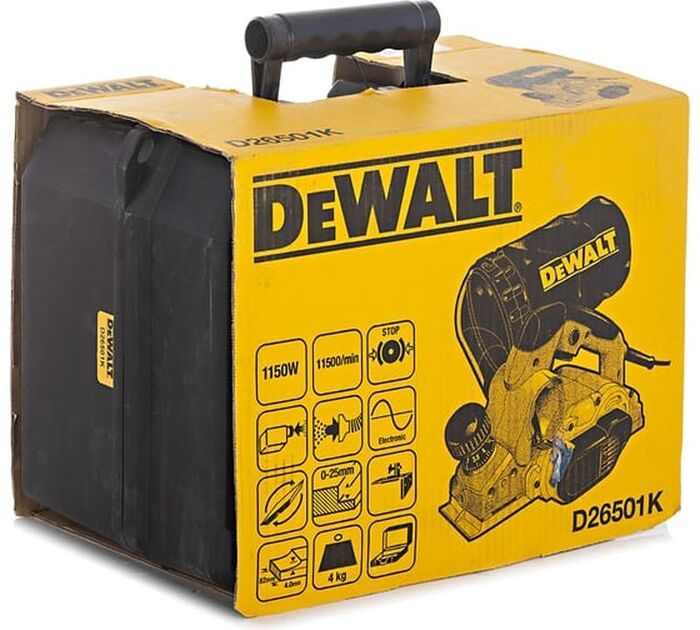 Электрический рубанок DEWALT D 26501 K, 1150 Вт,  Желтый №2