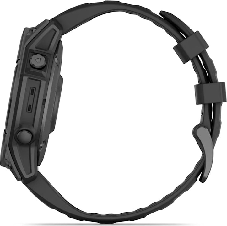 Смарт-часы Garmin fenix E AMOLED 47 мм, серый безель, черный силиконовый ремешок детальное изображение - 7