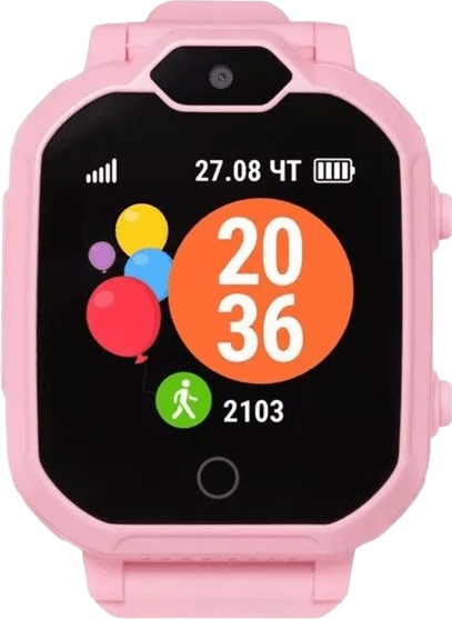 Детские умные часы Geozon Aqua Plus, 43 мм, Розовый детальное изображение - 2
