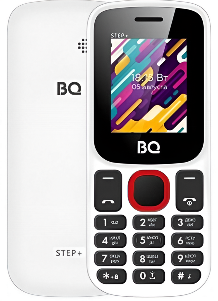Мобильный телефон BQ 1848 Step+, 32 Мб, Черный/Синий, Dual mini-SIM №1