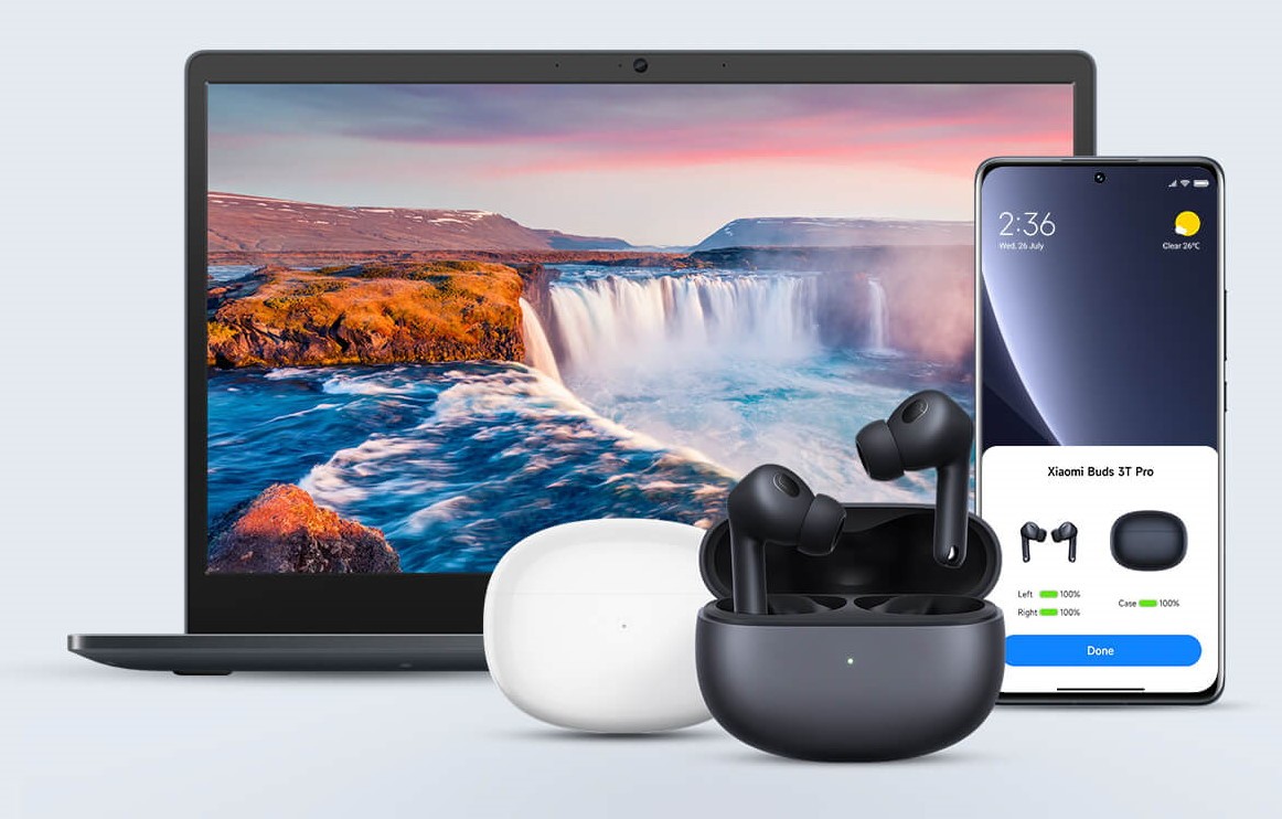 Беспроводные наушники Xiaomi Buds 3T Pro, Черный детальное изображение - 8