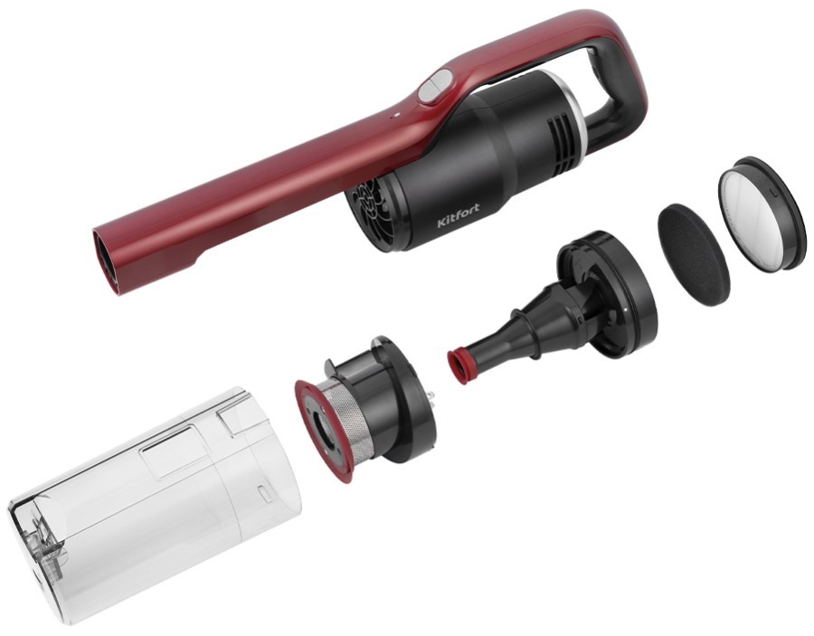 Пылесос KITFORT KT-561, Красный детальное изображение - 6